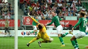Martin O'Neill's under-strength Ireland earn draw in Poland