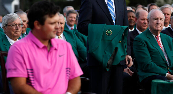The Green Jacket awaits new Masters Champion Patrick Reed. Pic: REUTERS/Jonathan Ernst