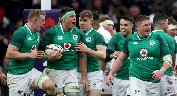 Ireland's CJ Stander celebrates scoring a try. Pic: INPHO/Bryan Keane