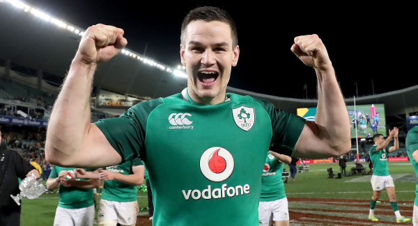 Johnny Sexton's double celebration after birth of third child