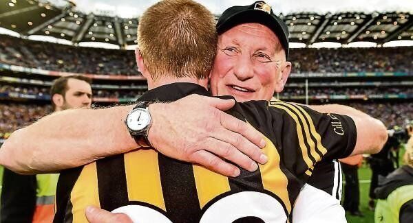 Kilkenny manager Brian Cody celebrates with Henry Shefflin after their 2014 All-Ireland SHC final replay victory over Tipperary at Croke Park. The Cats restricted the Tipperary forwards to just 2-4 from play to land the spoils. Picture: David Maher/Sportsfile