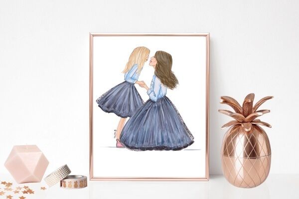 Being the mother of three boys, I can’t help but admire this Mother & Daughter print by Alison B Illustrations. Is this what having a girl would have been like? Matching outfits and no roaring? Lawks. This can be found on Irish site Cuando.ie and the print can be personalised by choosing hair colours, and has an option to add names. Price starts at €20. www.cuando.ie
