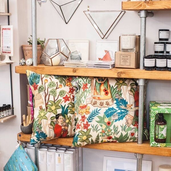 Freda cushions on display at The Wild Design Collective in Paul Street, Cork.