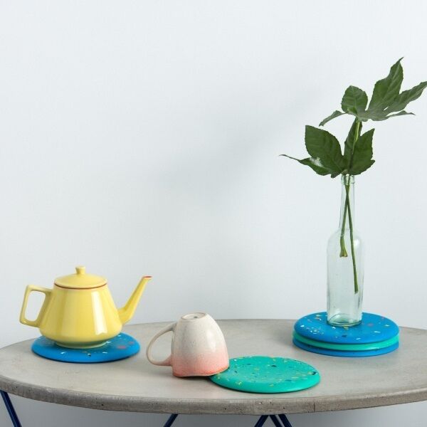 A selection of the Terrazzo Trivets by Hey, Bulldog! Design (€30 each).