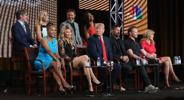 Wwith Donald Trump during the ‘The Celebrity Apprentice’. ‘I did know that he wanted to run for president,’ she says of Trump.