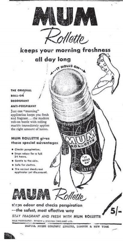 An ad for Mum Rollette in the 1950s.
