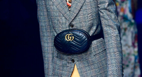 Gucci’s logoed bum bags;