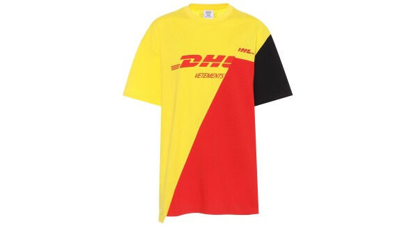 Vetements’ DHL printed cotton shirt dress, with a €540 price tag, was in high demand as ugly became a stand-in for cool.