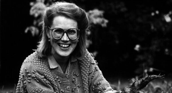 Darina Allen in her herb garden during the filming of her RTÉ series 'Simply Delicious' which helped make her a household name.