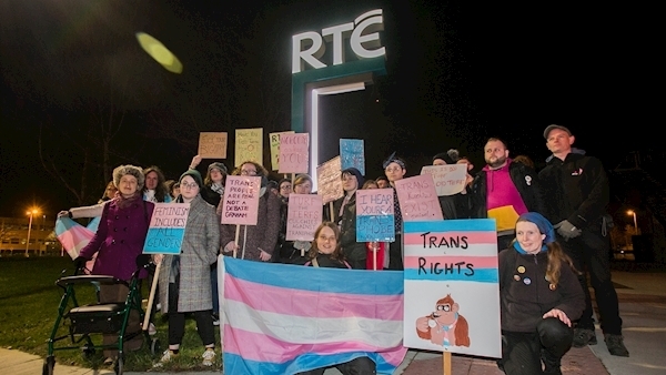 Protest at RTÉ over Graham Linehan appearance on Prime Time