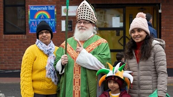 Shyamly, Evaan and Prema Suresh who took part in the Mahon Community St Patrick’s Day Parade. Shyamly, Evaan and Prema Suresh who took part in the Mahon Community St Patrick’s Day Parade.