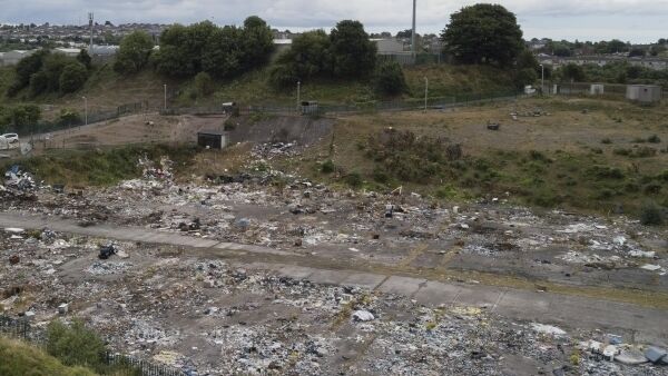 Rubbish at Spring Lane, Cork. Ellis’s Yard site in Ballyvolane last year.