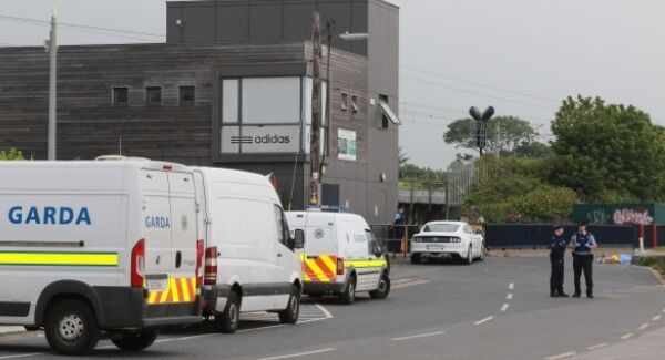 The scene outside the boxing club after the shooting last year.