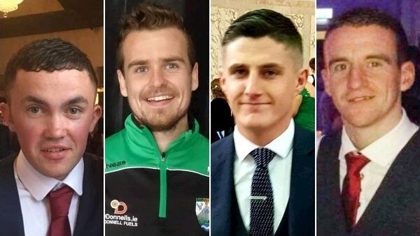 The four young men died in the crash last month.