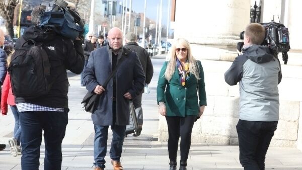 Eddie O Connor and Michelle Farrell - parents of Saibhe O Connor, of Ballyfermot, Dublin pictured leaving the Four Courts. Picture: Collins
