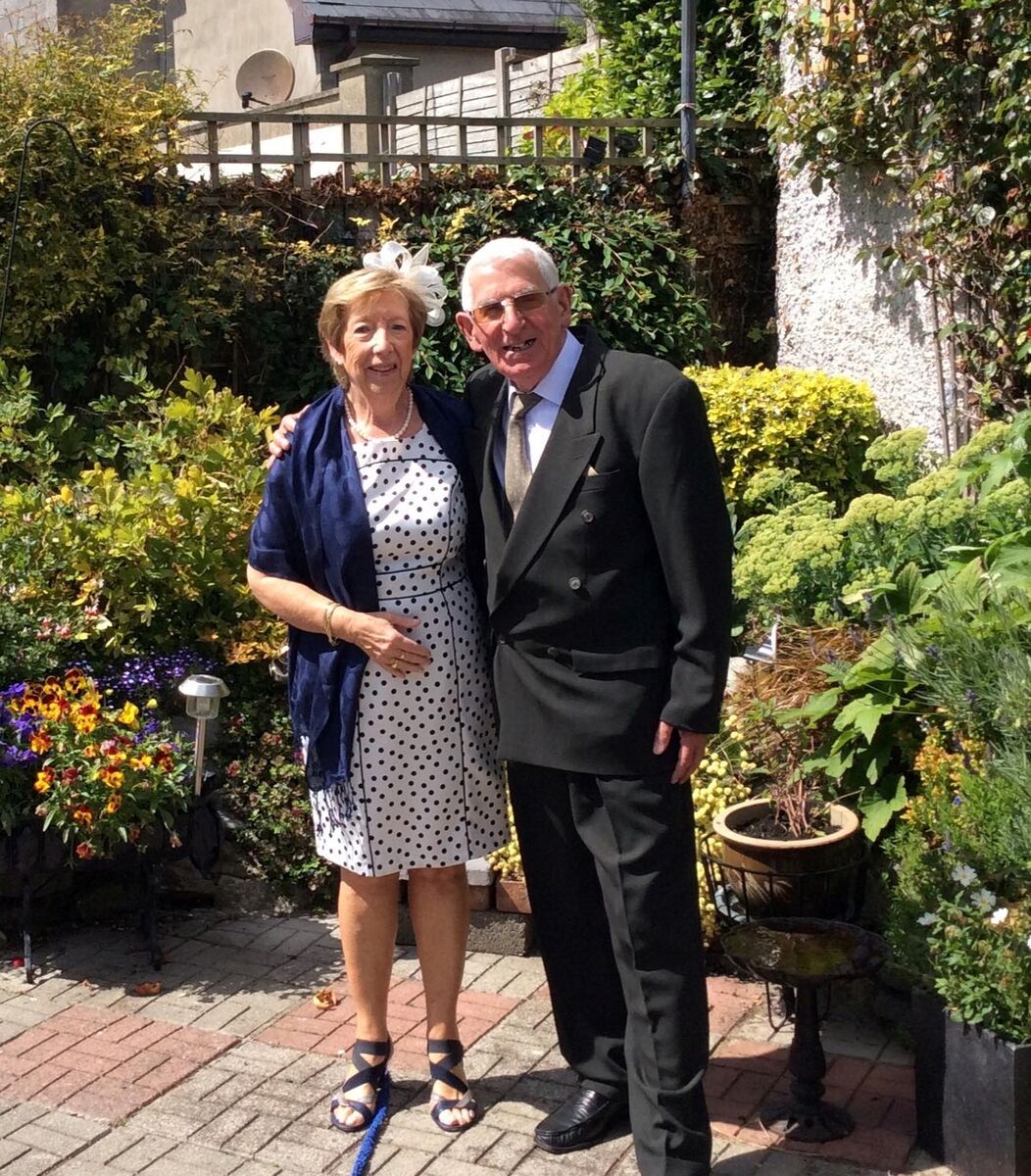 Danny and Joan pictured before her stroke.