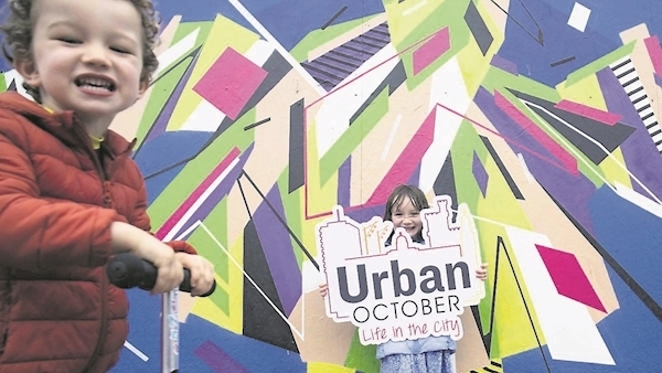 Cork's Urban October: Nordic walking, chalk drawing — celebrate city life