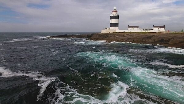 Hook Head Lighthouse, features in the RTÉ One documentary, ‘Great Lighthouse of Ireland’ next Sunday. Speaking of his time on Fastnet, Gerry Butler said: ‘Waves were so high they would dwarf the tower and blot out the moon’.