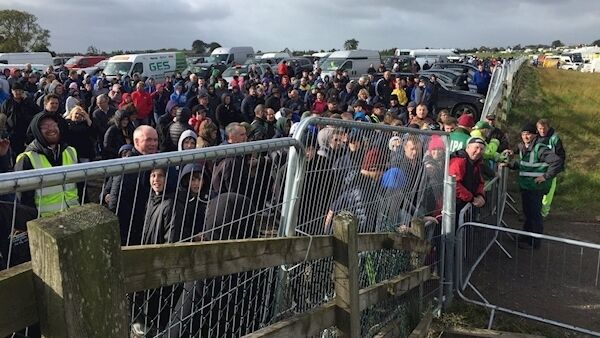 Queues waiting to get access to National Ploughing Championships. Pic; Dan Linehan Queues waiting to get access to National Ploughing Championships. Pic; Dan Linehan