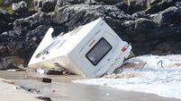 TG4 apologises after clip shows caravan kicked off cliff
