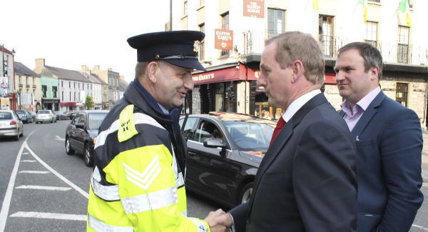 Maurice McCabe with former Taoiseach Enda Kenny back in 2014.