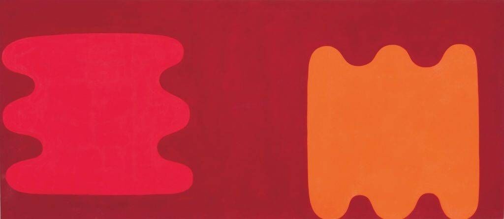 Abstract Painting (Raidió Telefís Éireann mural) by William Scott made £187,500 at Sotheby’s.