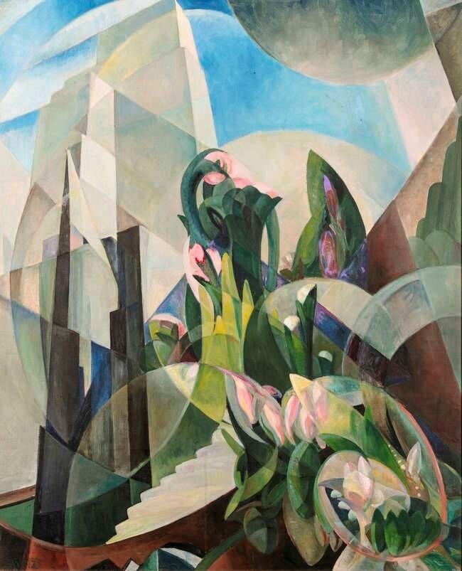 White Tower by Mary Swanzy sold for a record €90,000 at hammer at James Adam.