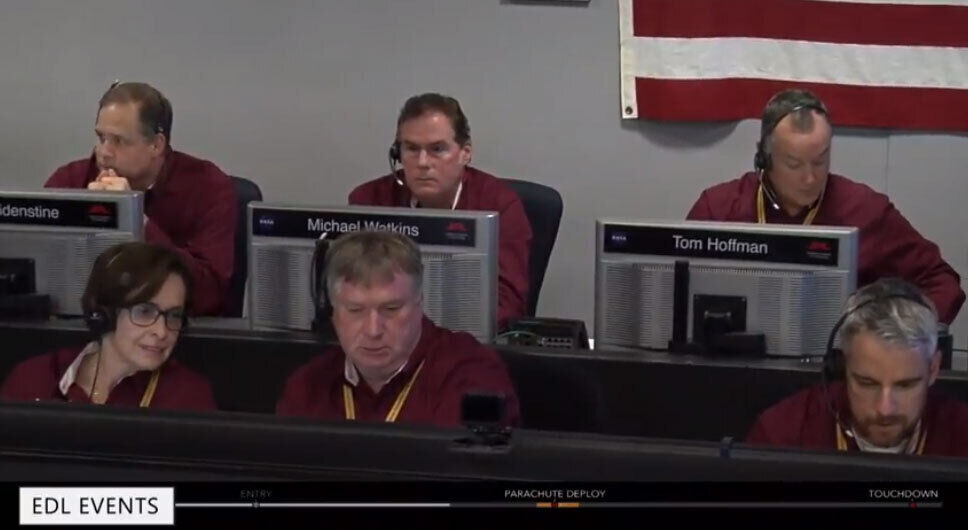 Scientists at Nasa waited anxiously to find out whether InSight succeeded (Nasa/PA)