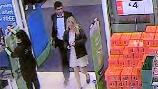 A still taken from CCTV dated 24/05/18 of Christina Abbotts and Zahid Naseem.