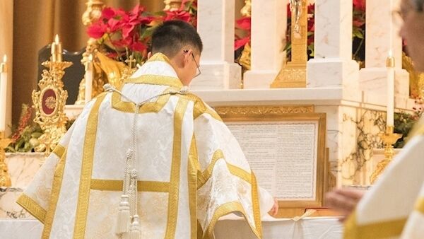 Modern-day Premonstratensian ceremoney whose order had a presence on Trinity Island.