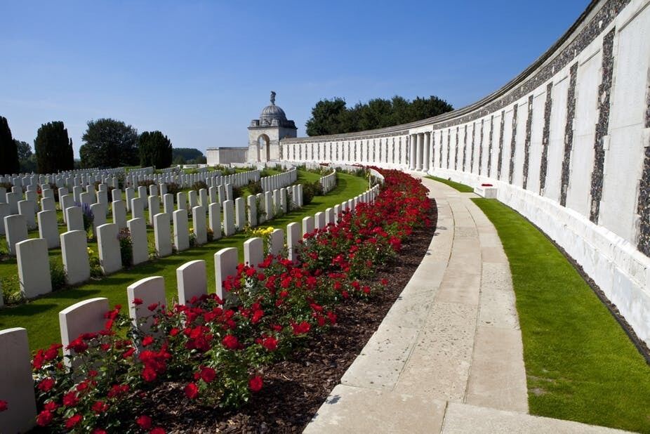 Commonwealth war cemetery at Ypres, Belgium. chrisdorney via Shutterstock