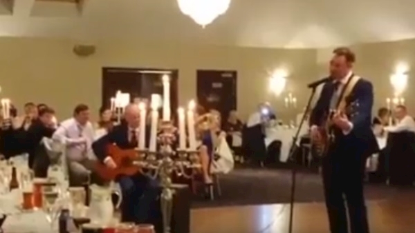 WATCH: Dublin politician sings original song to bride on wedding day
