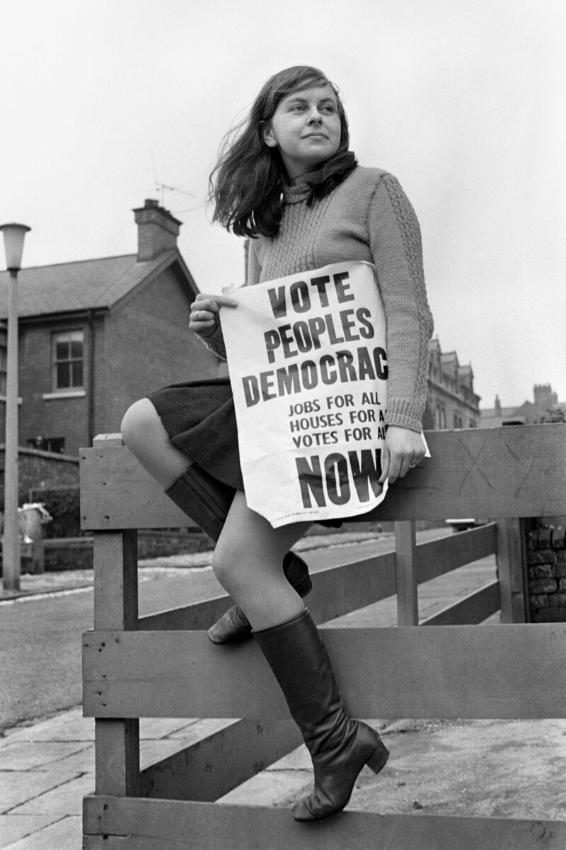 Bernadette Devlin: One of the students who led march in January 1969.