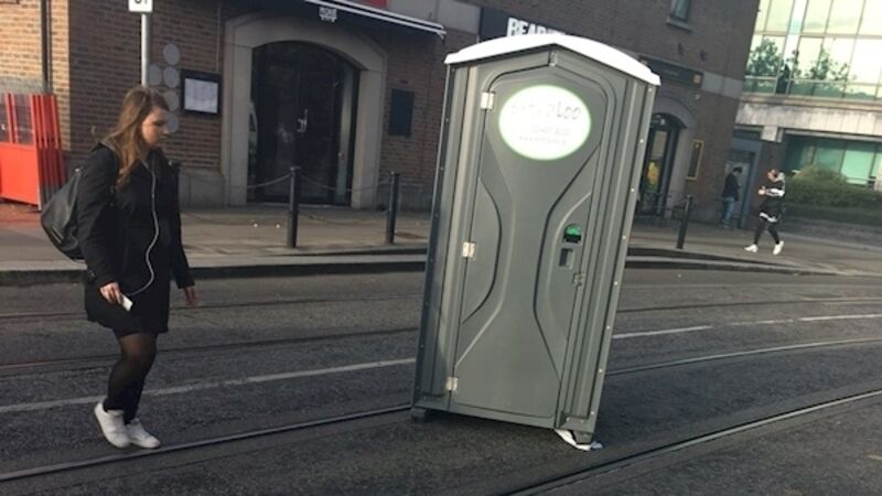 What crappy weather - Portaloos are bearing the brunt of Storm Ali