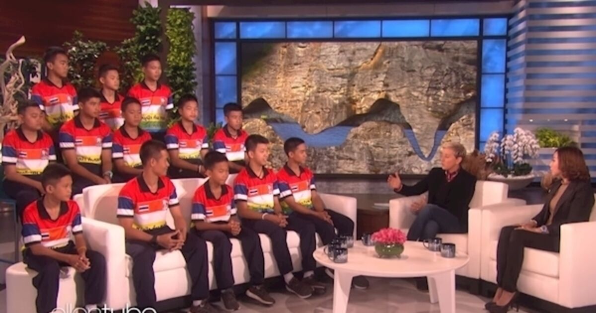 WATCH Thai soccer team rescued from cave give first TV interview on Ellen
