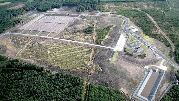 Aerial shot of Bottlehill landfill site in Co. Cork.