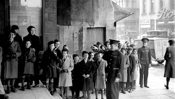 Children queue to see 'David Copperfield' at the Savoy Cinema in 1936. Children queue to see 'David Copperfield' at the Savoy Cinema in 1936.
