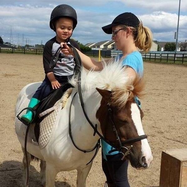 Dylan Diamond, 5, who has autism and is receiving no formal education because of the unavailability of a suitable place for him.