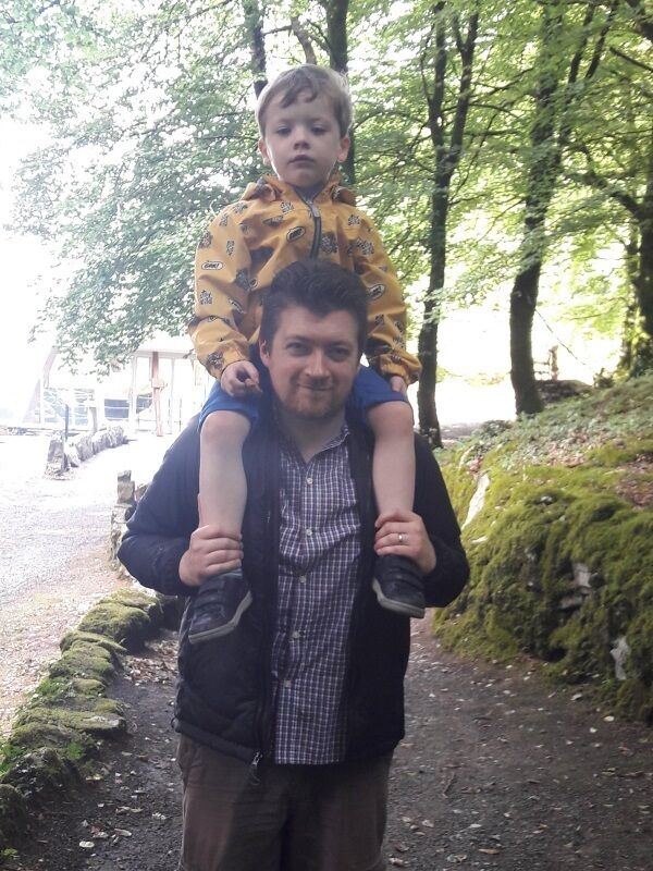 David O'Mahony and his son Jacob. David O'Mahony and his son Jacob.