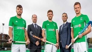 Daragh Walsh, Shane O'Donoghue and Jonny Bell with Jerome Pels and Hasan Mutlu 23/10/2018