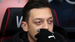 Emery actions speak louder than words as Mesut Ozil benched