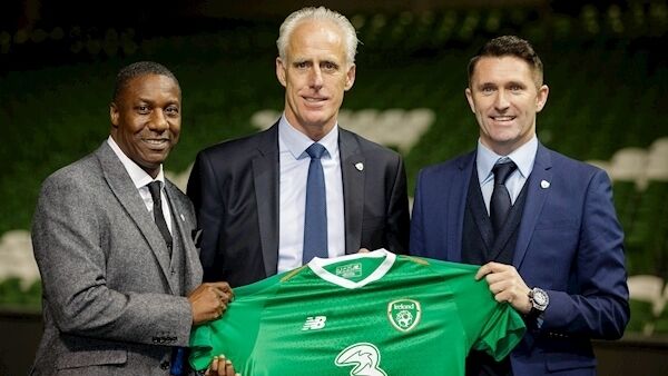 Newly appointed Republic of Ireland manager Mick McCarthy with his assistant Terry Connor and coach Robbie Keane. Pic: INPHO/Ryan Byrne Newly appointed Republic of Ireland manager Mick McCarthy with his assistant Terry Connor and coach Robbie Keane. Pic: INPHO/Ryan Byrne