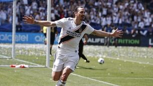 Zlatan Ibrahimovic scoops  MLS Newcomer of the Year award