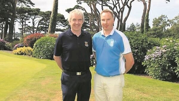 David Keating, who reluctantly left Killarney Golf Club yesterday, with general manager Cormac Flannery. Picture: Niall O’Shea David Keating, who reluctantly left Killarney Golf Club yesterday, with general manager Cormac Flannery. Picture: Niall O’Shea