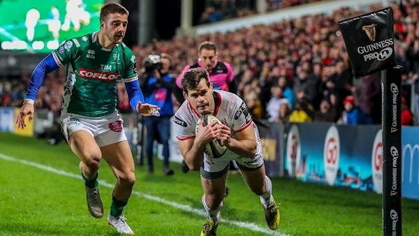 Last-gasp penalty try earns draw for Ulster against Treviso