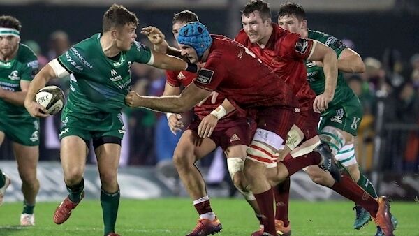 Connacht's Tom Farrell and Tadhg Beirne of Munster. Pic: ©INPHO/Bryan Keane