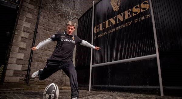 ANSWER THE CALL: Rugby legend Ronan O’Gara at the launch of the Guinness Series and #AnswerIrelandsCall campaign celebrating camaraderie between fans. Guinness is giving away a number of pairs of tickets to each fixture including the All Blacks game at the Aviva Stadium. Fans should go to the Guinness Facebook page and leave their message of support using the #AnswerIrelandsCall to be in with a chance to win tickets to the Guinness Series (terms and conditions apply). Picture: Billy Stickland