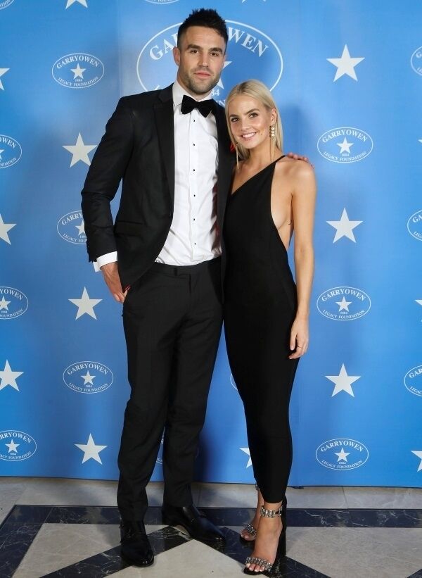 Conor Murray and Joanna Cooper at Garryowen FC tribute event for Murray. Conor Murray and Joanna Cooper at Garryowen FC tribute event for Murray.