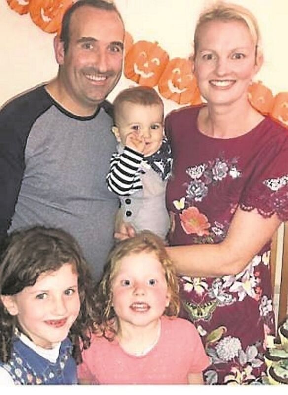Kieran O'Connor with his family Kieran O'Connor with his family