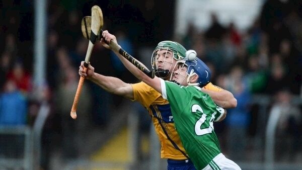 Action from the 2017 Munster GAA Hurling Minor Championship semi-final match between Clare and Limerick at Cusack Park in Ennis, Co. Clare. Photo by Diarmuid Greene/Sportsfile Action from the 2017 Munster GAA Hurling Minor Championship semi-final match between Clare and Limerick at Cusack Park in Ennis, Co. Clare. Photo by Diarmuid Greene/Sportsfile